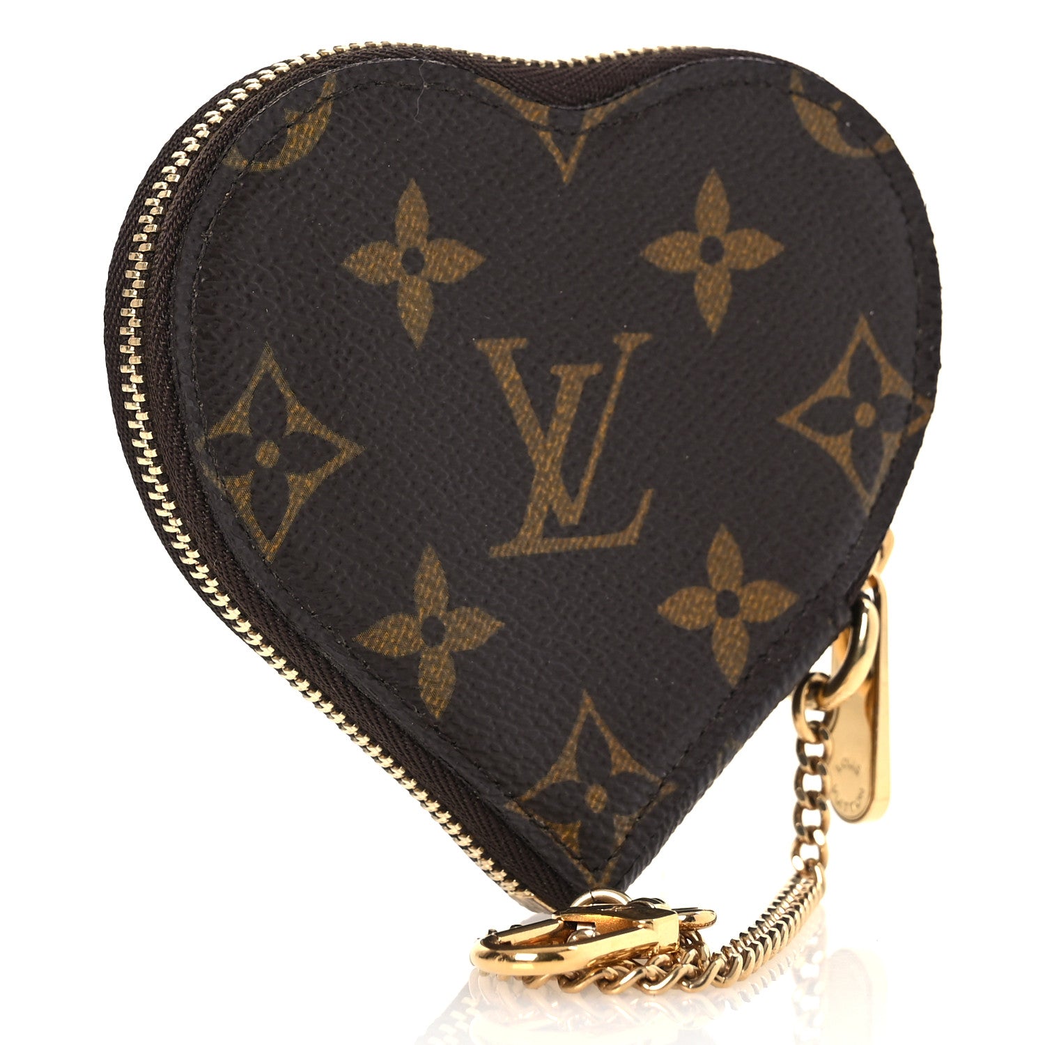 Louis Vuitton Monogram Leopard Coeur Heart Coin Purse Blanc Corail 3 of 8