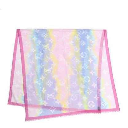 Louis Vuitton Cotton Monogram Escale Pareo Stole Rose 2 of 5