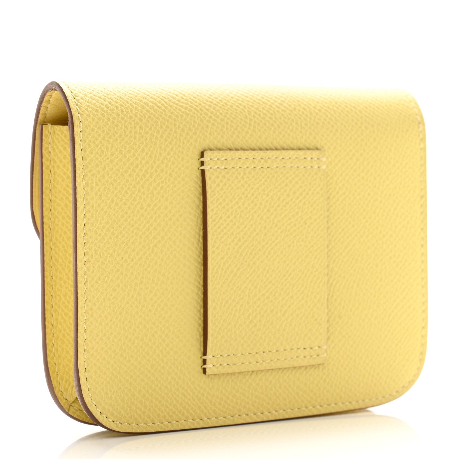 Hermes Epsom Constance Slim Wallet Jaune Poussin 4 of 11