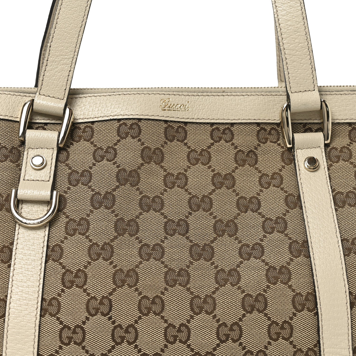 Gucci Monogram Medium Abbey Tote Off White 8 of 10