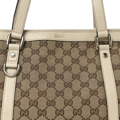 Gucci Monogram Medium Abbey Tote Off White 8 of 10