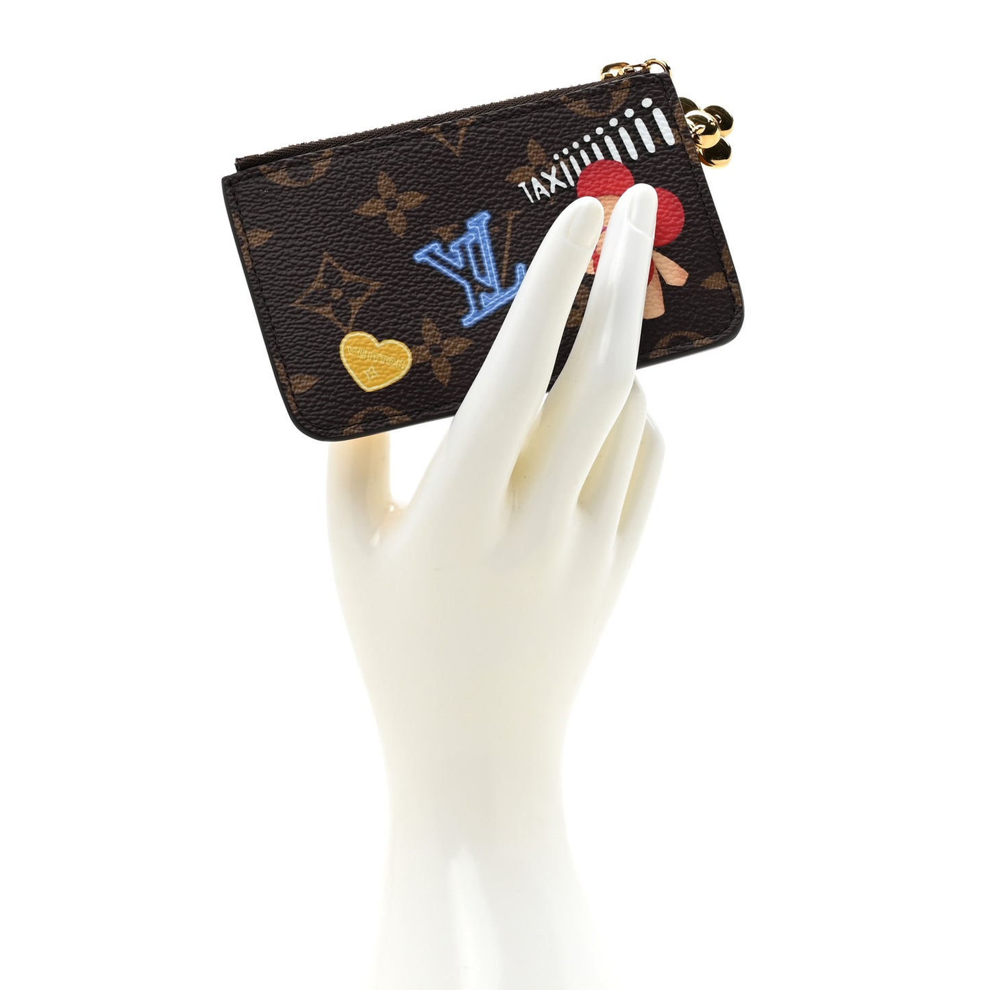 Monogram 57th Street NYC Zipped Romy Card Holder Yellow Cab