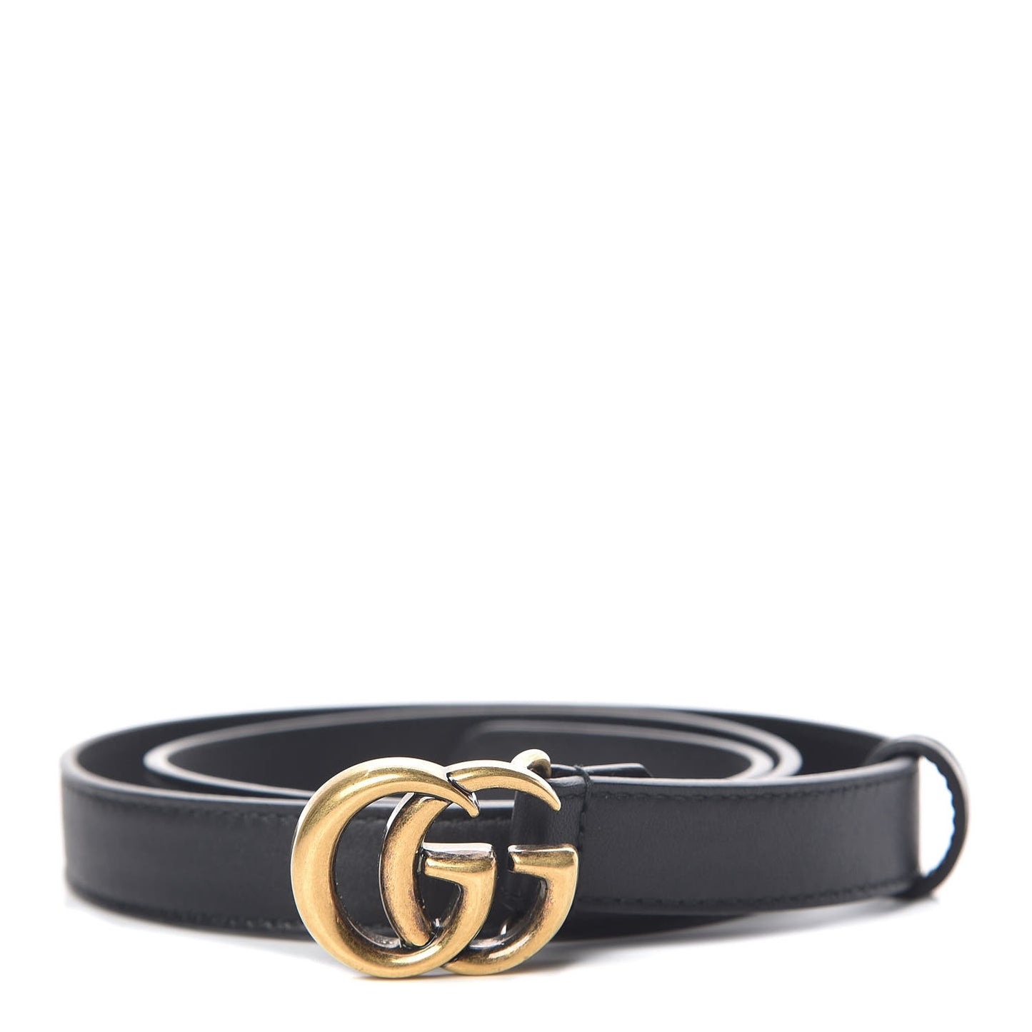 Calfskin Double G 20mm Belt 75 30 Black