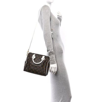 Louis Vuitton Monogram LV Match Speedy Bandouliere 25 White 2 of 9