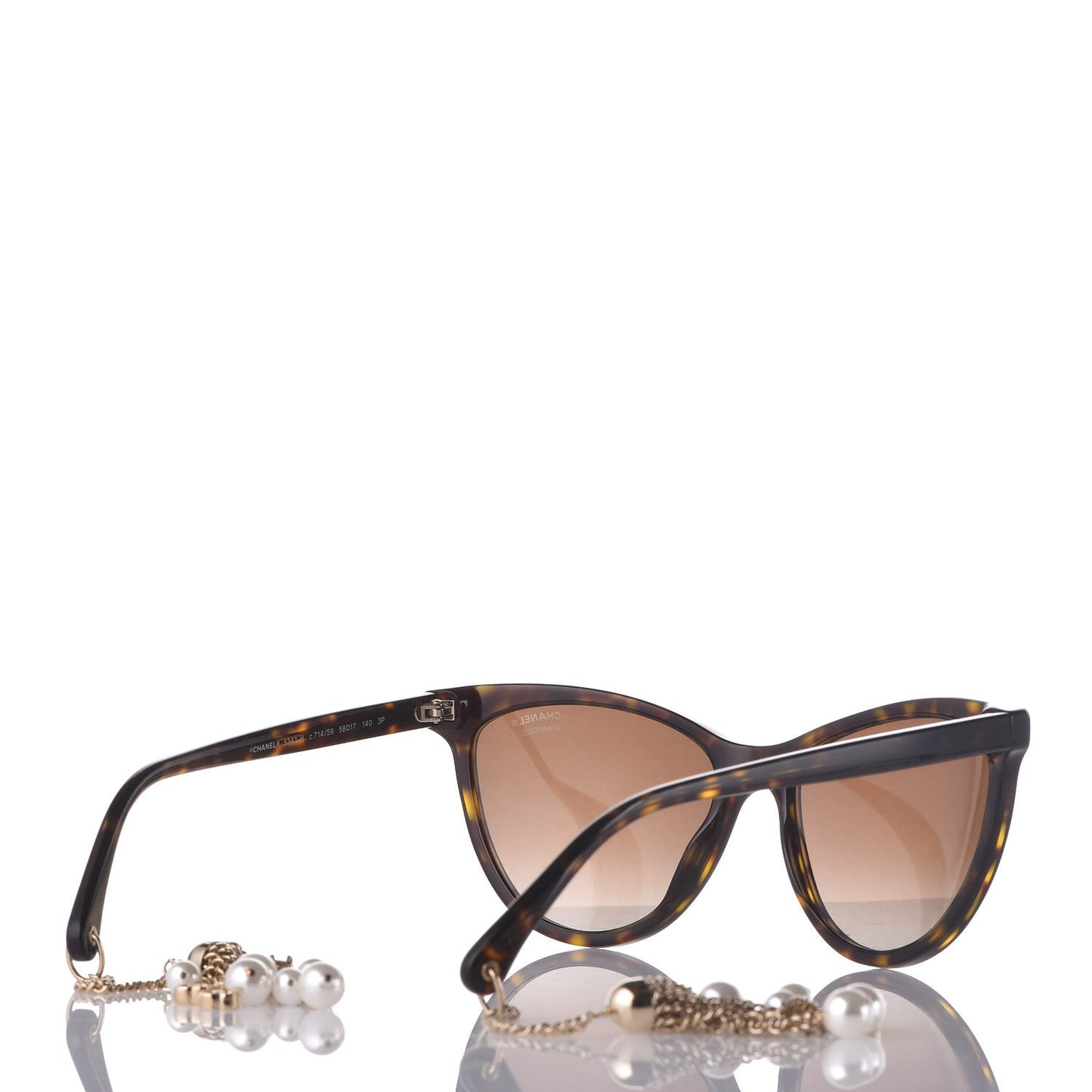 Acetate Polarized Fantasy Pearl Cat Eye Sunglasses 5341-H Tortoise