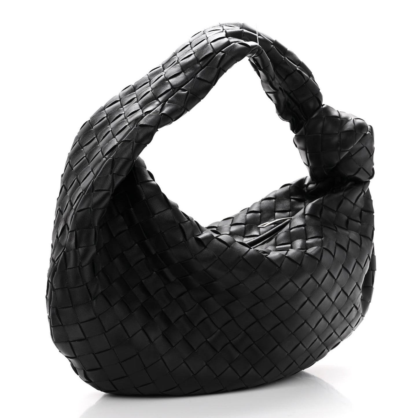 Nappa Intrecciato Teen Jodie Hobo Black