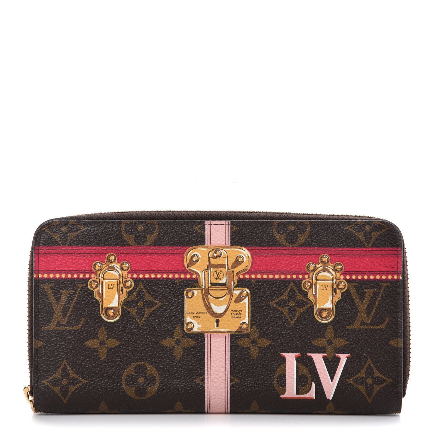 Louis Vuitton Monogram Summer Trunks Zippy Wallet 1 of 7