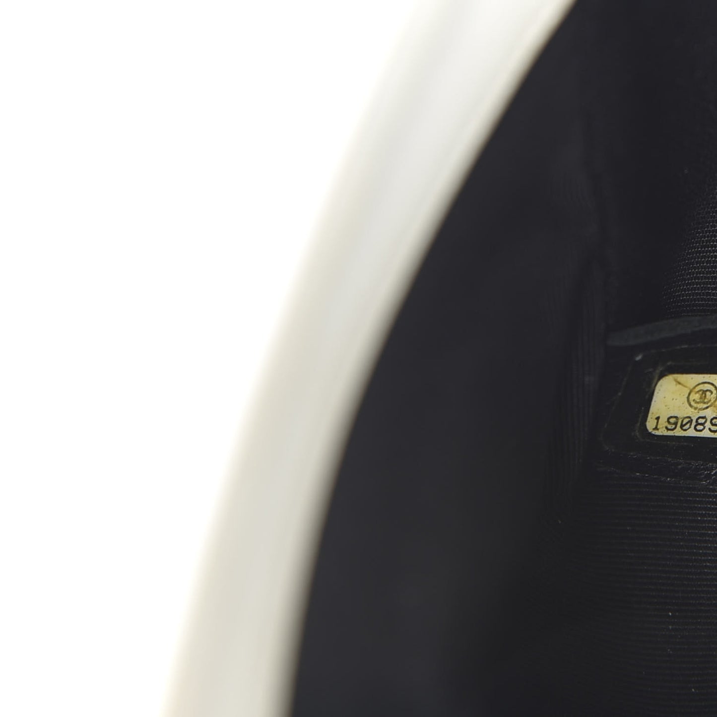 Lambskin Quilted Graphic Mini Flap Bag Black White