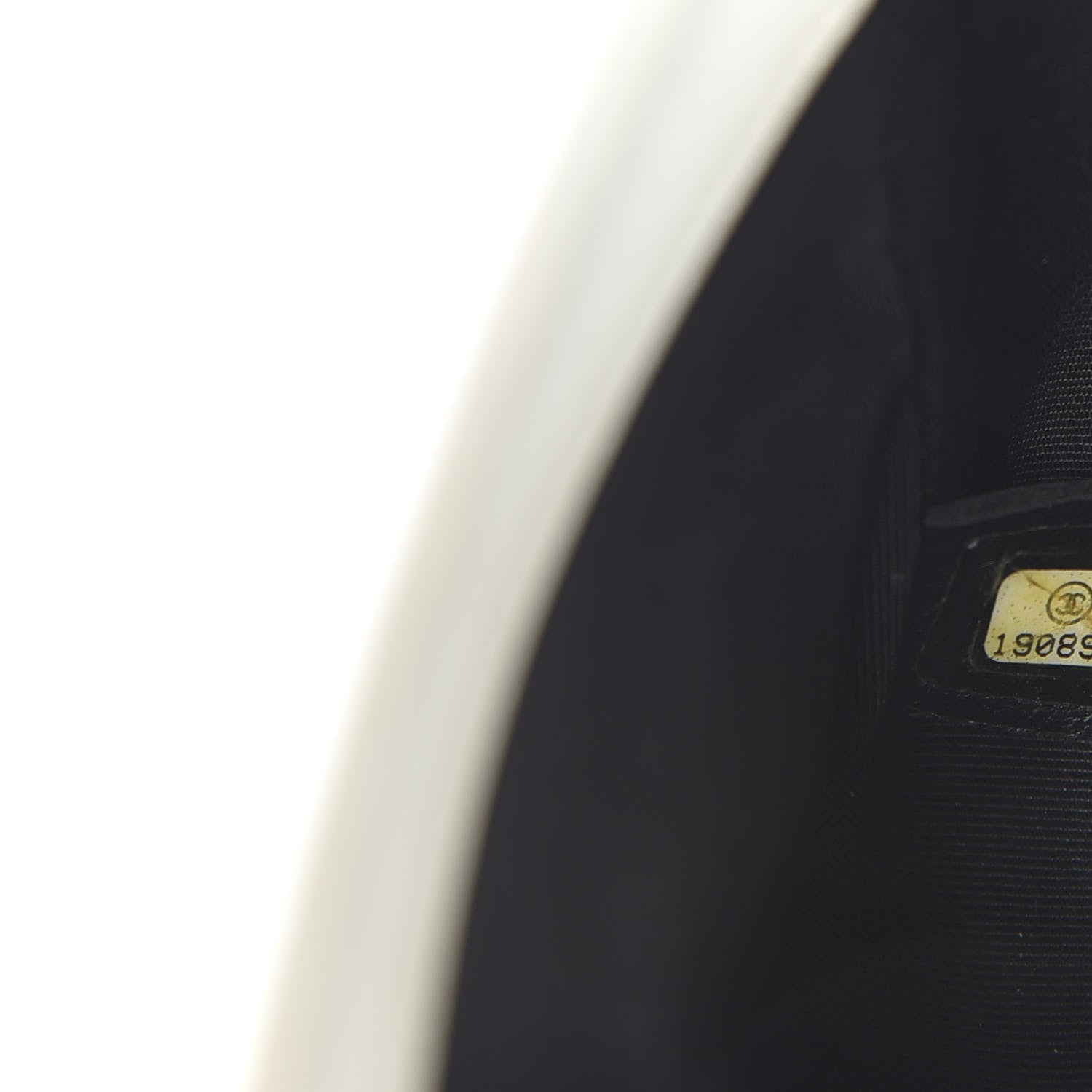 Chanel Lambskin Quilted Graphic Mini Flap Bag Black White 8 of 9