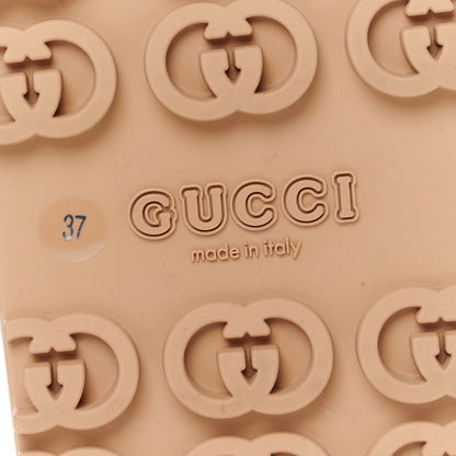 Gucci Soft Rubber Womens Interlocking G Platform 42mm Slide Sandals 37 Vintage Camel 37 Vintage Camel 7 of 10