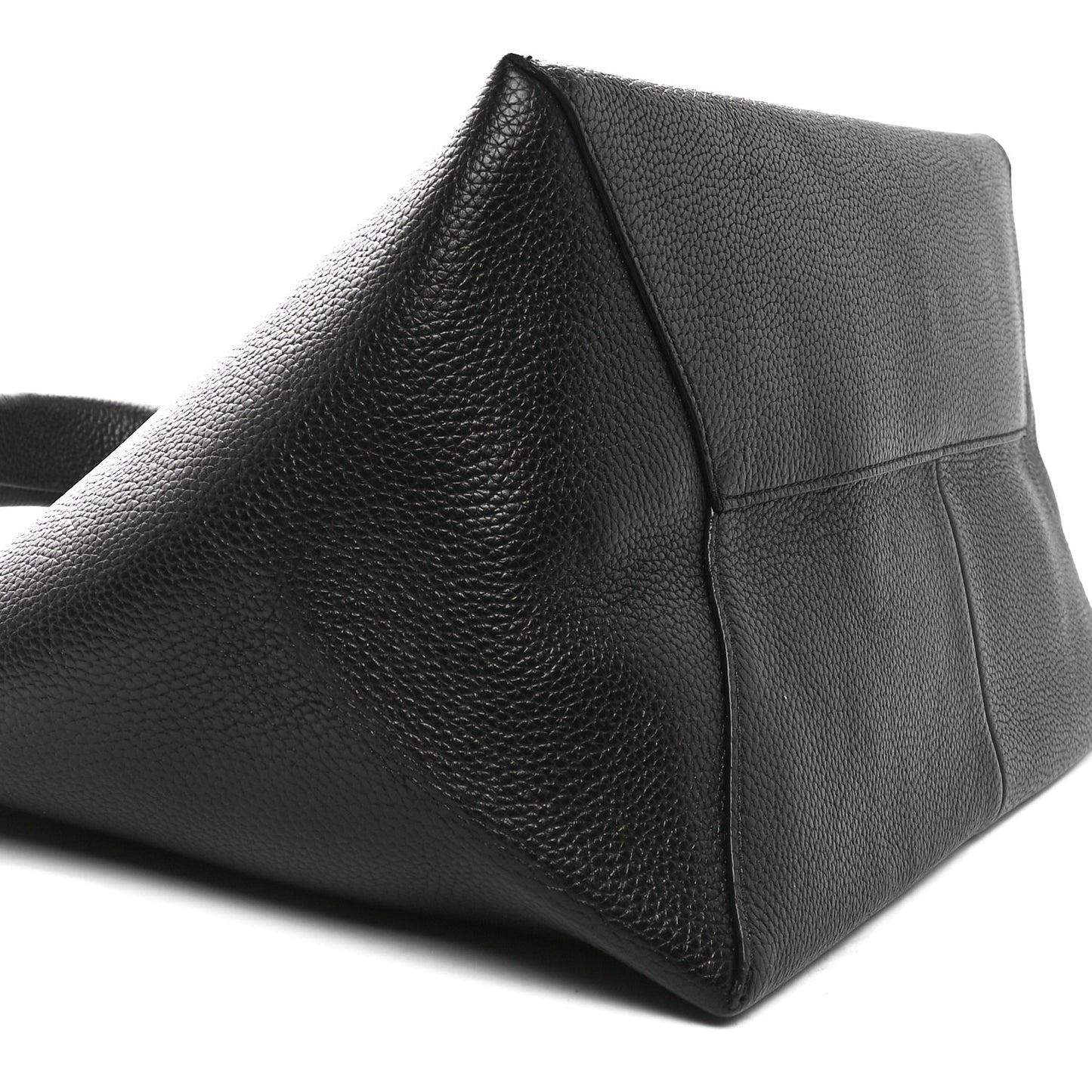 Grained Calfskin Medium The Sack Bag Black