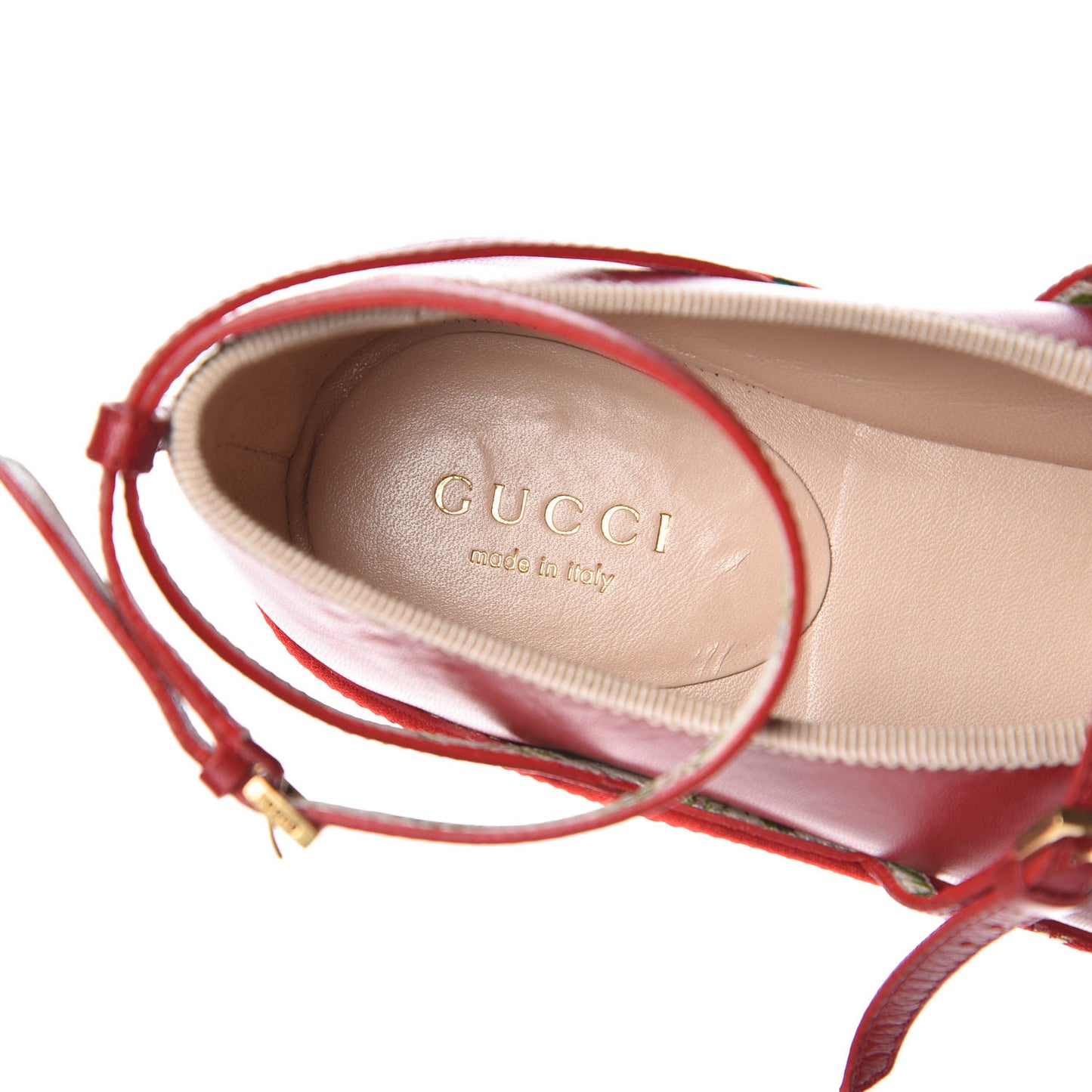 Malaga Kid Silk Hannelore Detachable Platform Slide 36 Hibiscus Red