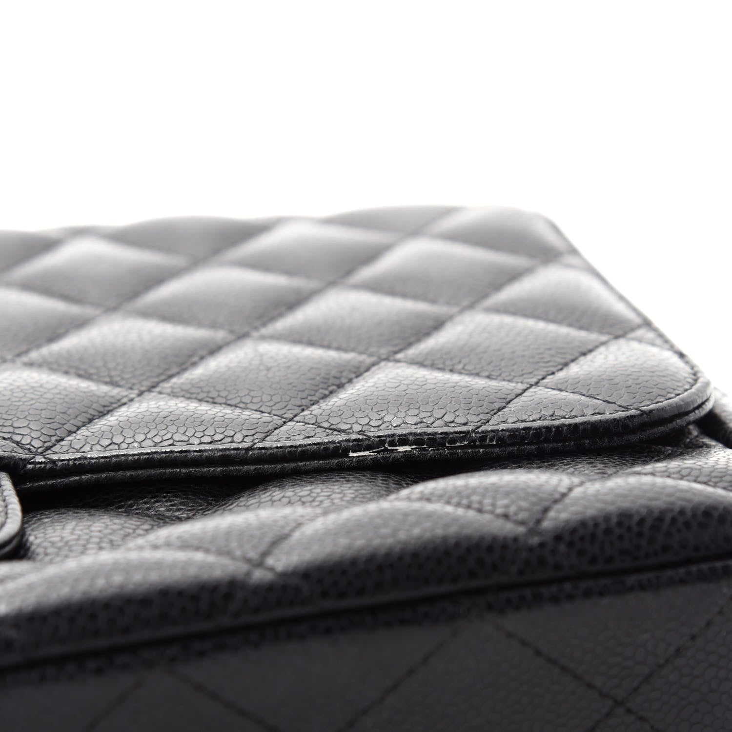 Chanel Caviar Quilted Jumbo Single Flap Black 8 of 14