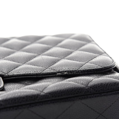 Chanel Caviar Quilted Jumbo Single Flap Black 8 of 14