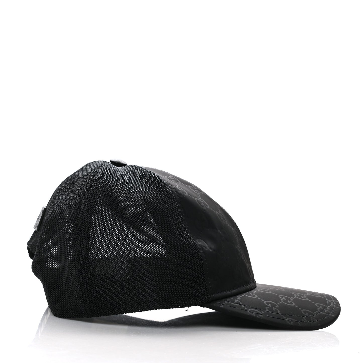Nylon Monogram Baseball Hat L Black