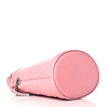 Gucci Calfskin Matelasse Mini GG Marmont 2.0 Bucket Bag Wild Rose 4 of 11