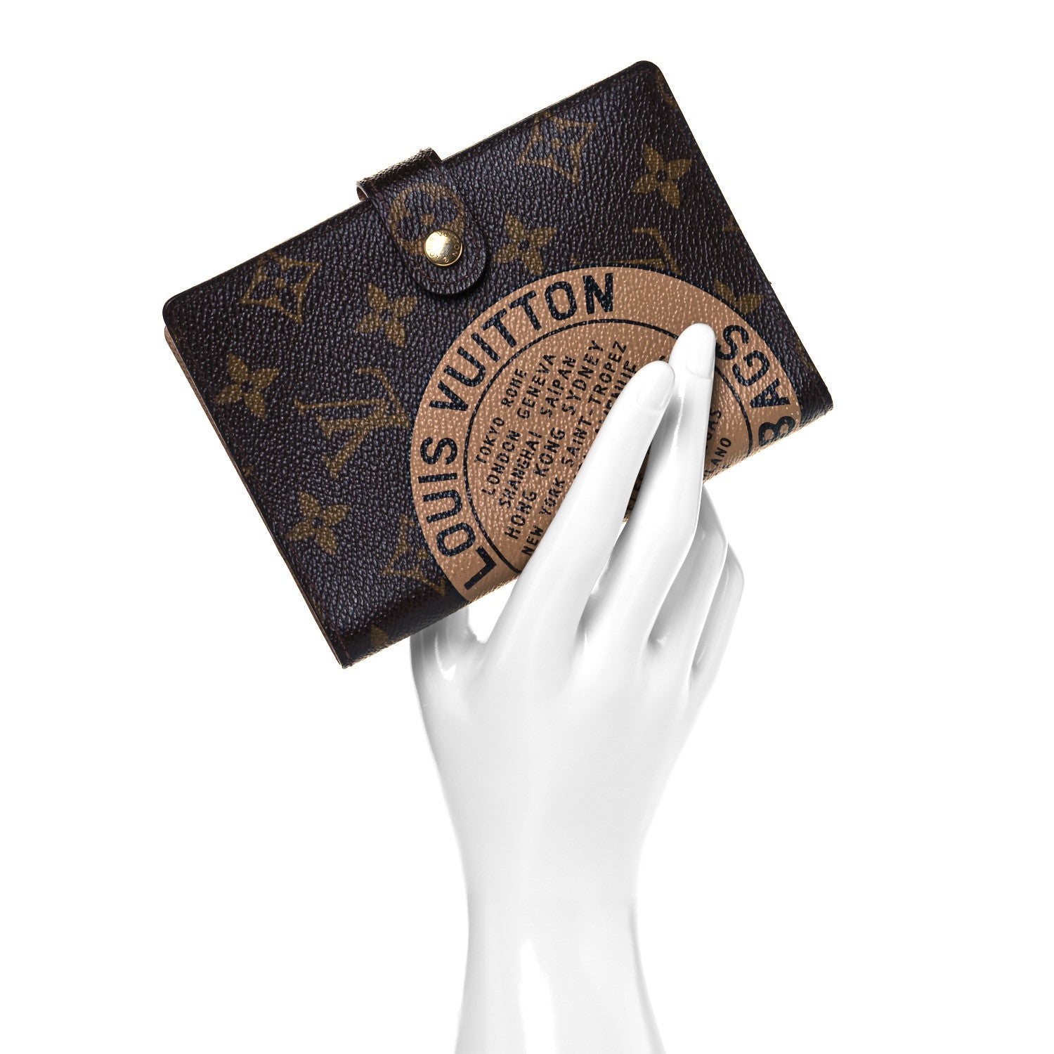 Louis Vuitton Monogram Complice Trunks and Bags Small Ring Agenda Cover Beige 2 of 7