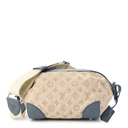 Louis Vuitton Monogram Denim Pochette Round Blue 1 of 9
