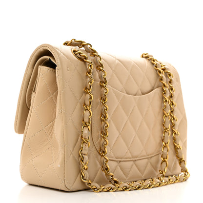 Chanel Lambskin Quilted Small Double Flap Beige 2 of 10