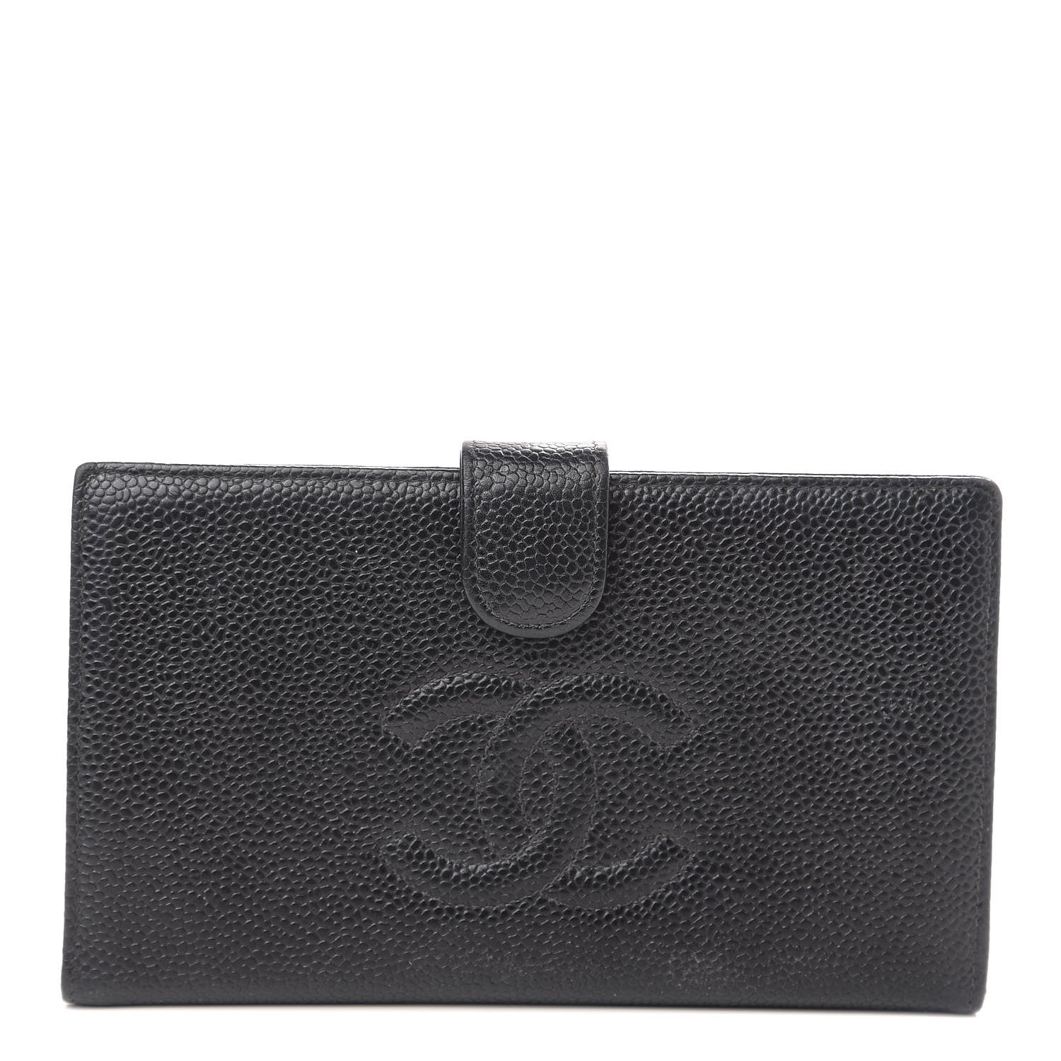 Chanel Caviar Timeless CC French Wallet Black 1 of 7