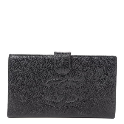 Chanel Caviar Timeless CC French Wallet Black 1 of 7