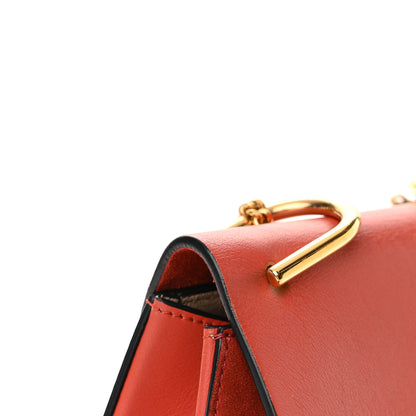 Chloe Suede Smooth Calfskin Drew Shoulder Bag Poppy 10 of 12