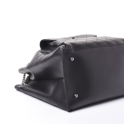 Chanel Calfskin Stitched Large Urban Luxury Drawstring Backpack Black 5 of 10