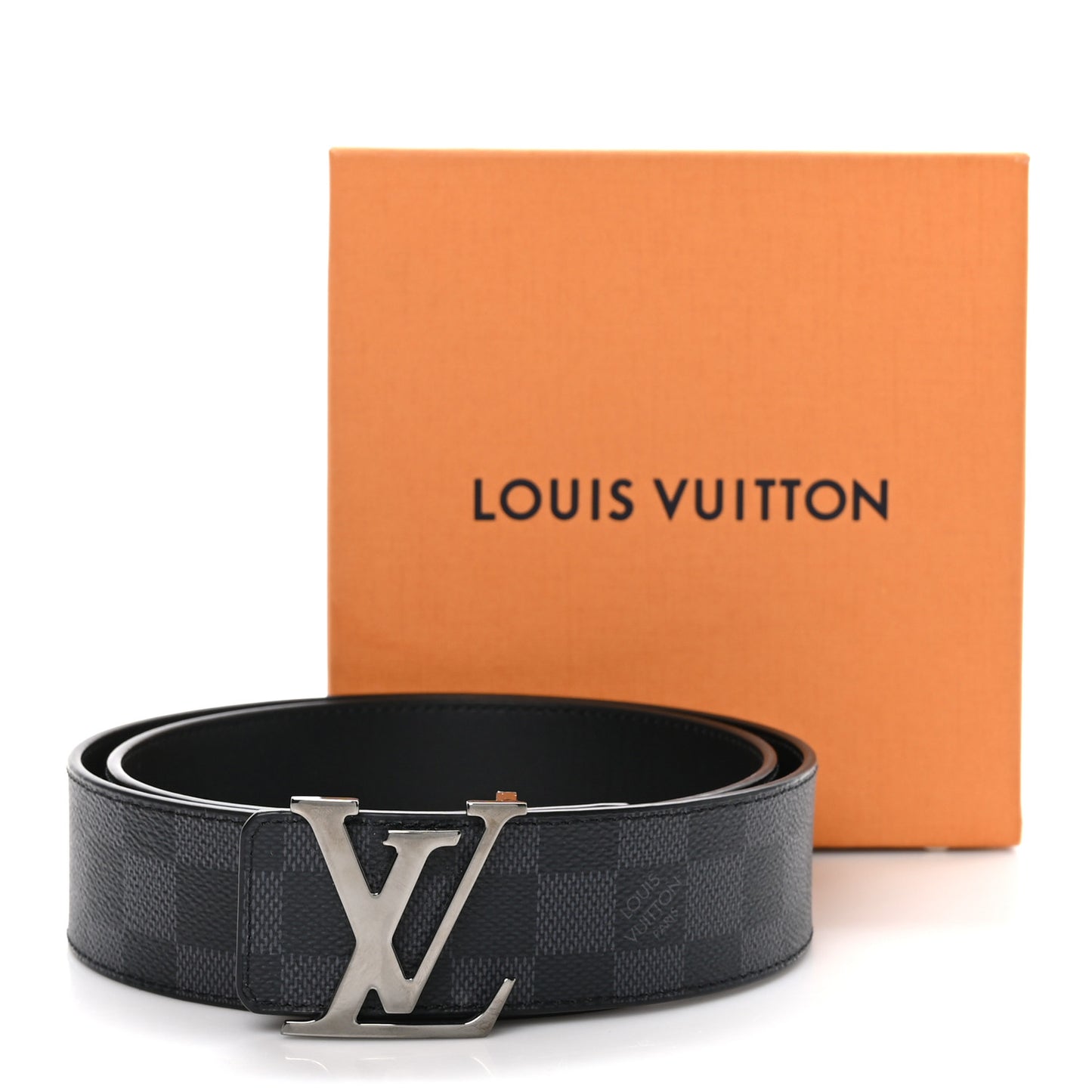 Damier Graphite 40mm LV Initiales Belt 85 34
