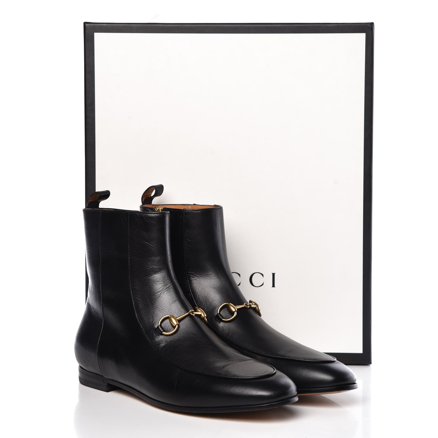 Gucci Malaga Kid Womens Jordaan Ankle Boots 39 Black 9 of 9