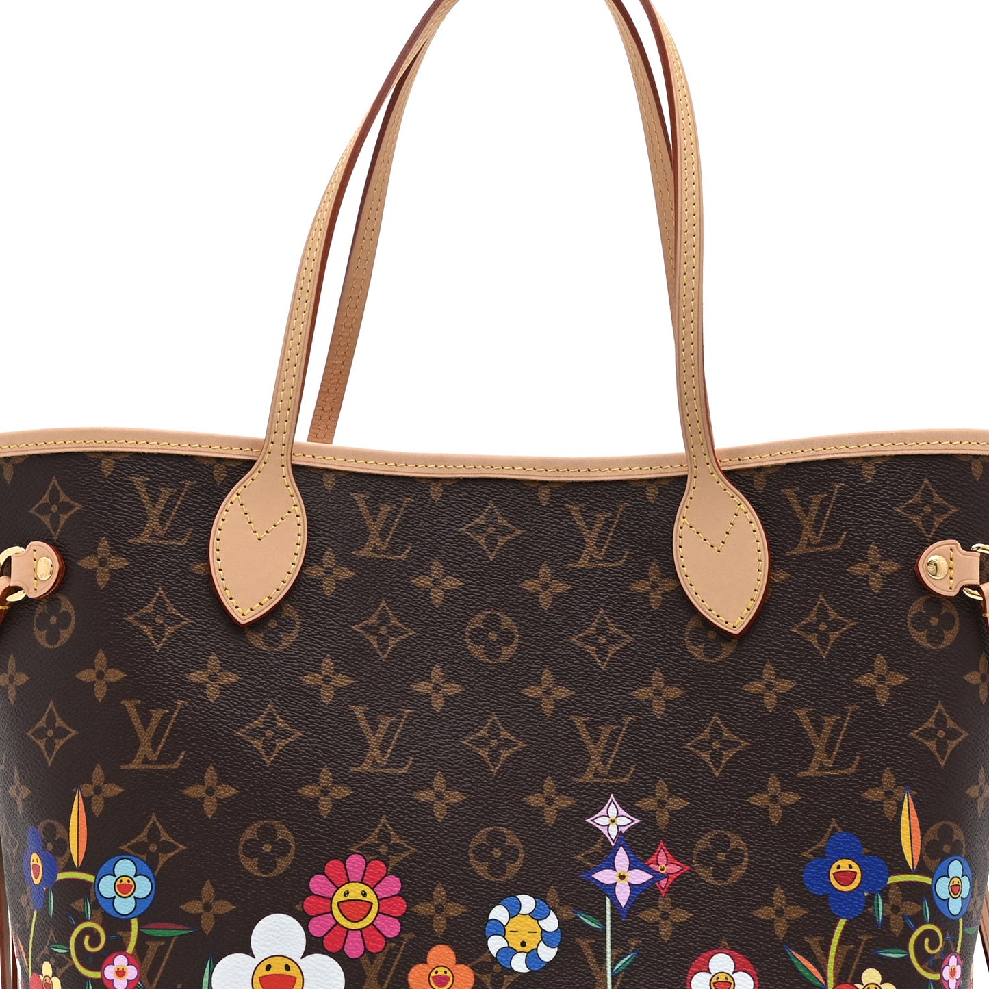 LV X TM Monogram Flowers Neverfull MM