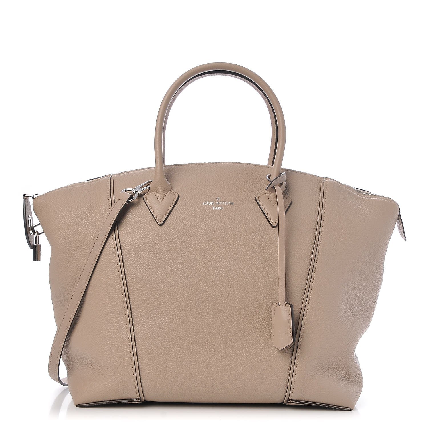 Louis Vuitton Veau Cachemire Soft Lockit MM Galet 1 of 12
