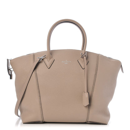 Louis Vuitton Veau Cachemire Soft Lockit MM Galet 1 of 12