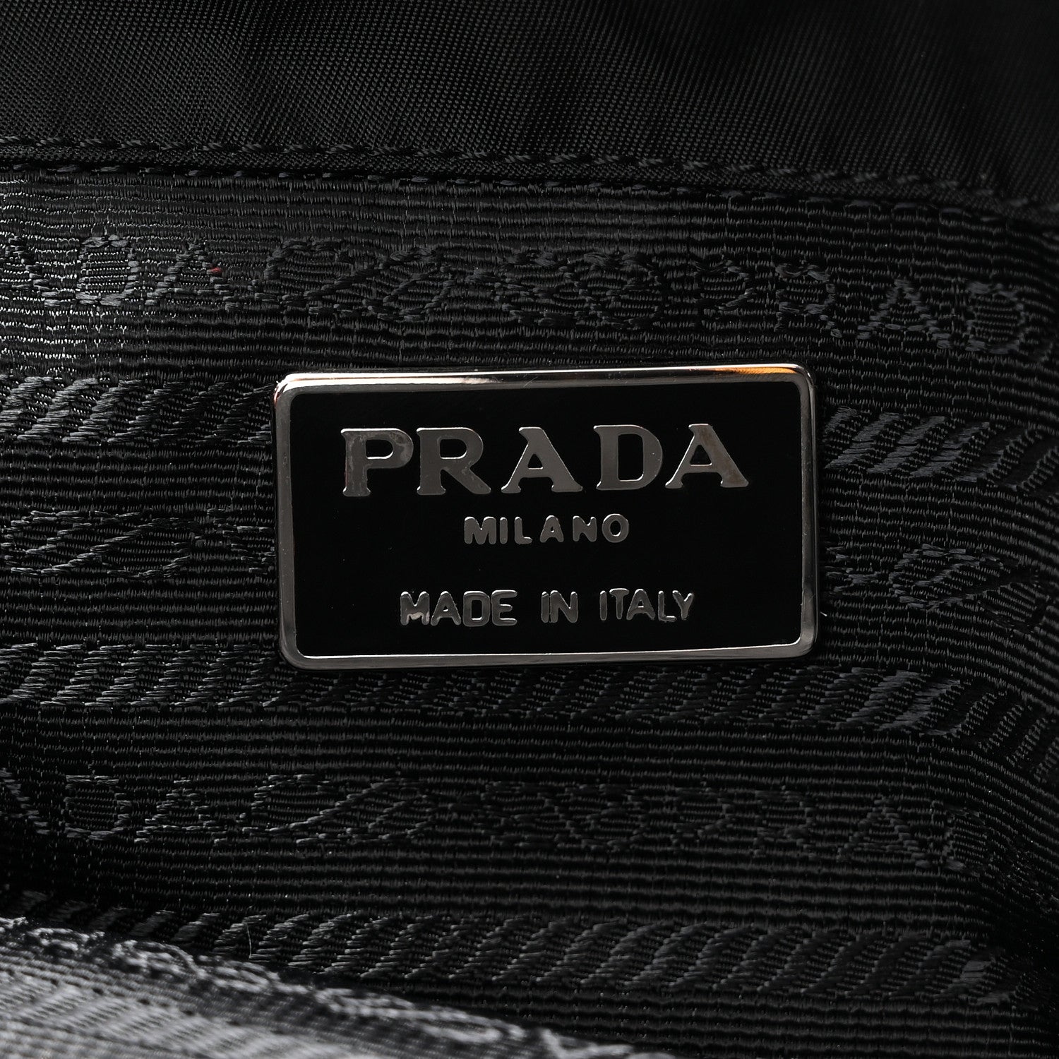 Prada Tessuto Nylon Kisslock Frame Shoulder Bag Black 6 of 9