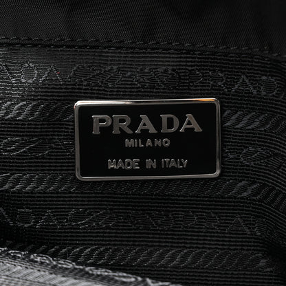 Prada Tessuto Nylon Kisslock Frame Shoulder Bag Black 6 of 9