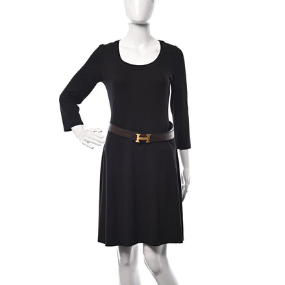 Hermes Box Chamonix Reversible 32mm H Belt 100 Black Chocolate 2 of 10