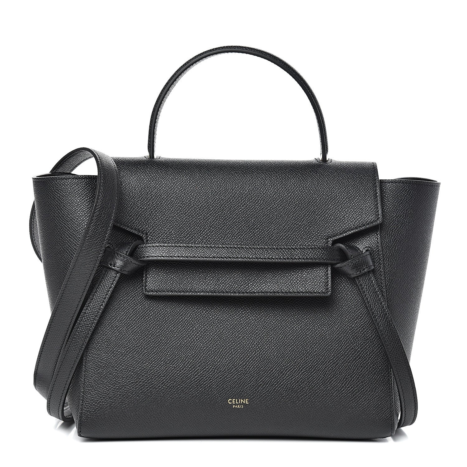 Celine Grained Calfskin Micro Belt Bag Black 1 of 11