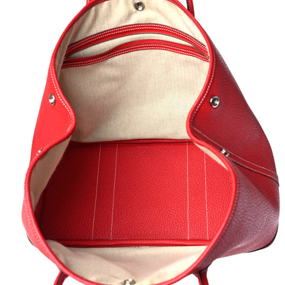 Hermes Negonda Garden Party 30 MM Rouge Casaque 5 of 9
