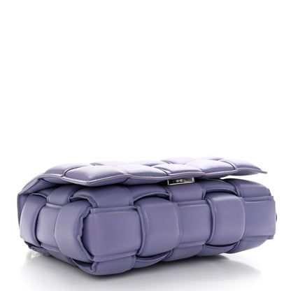 Bottega Veneta Lambskin Maxi Intreccio Padded Chain Cassette Crossbody Bag Lavender 4 of 10