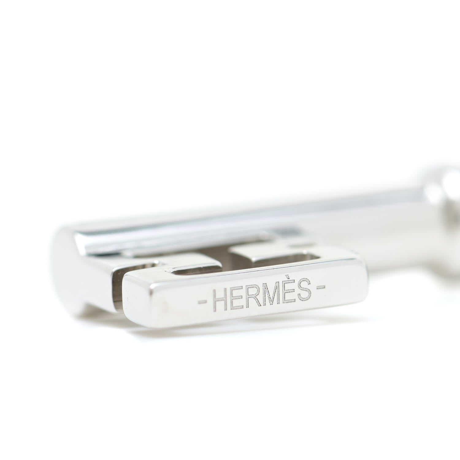 Hermes Palladium Curiosite Cle H Charm 4 of 4
