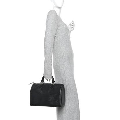Louis Vuitton Epi Speedy 30 Black 2 of 11