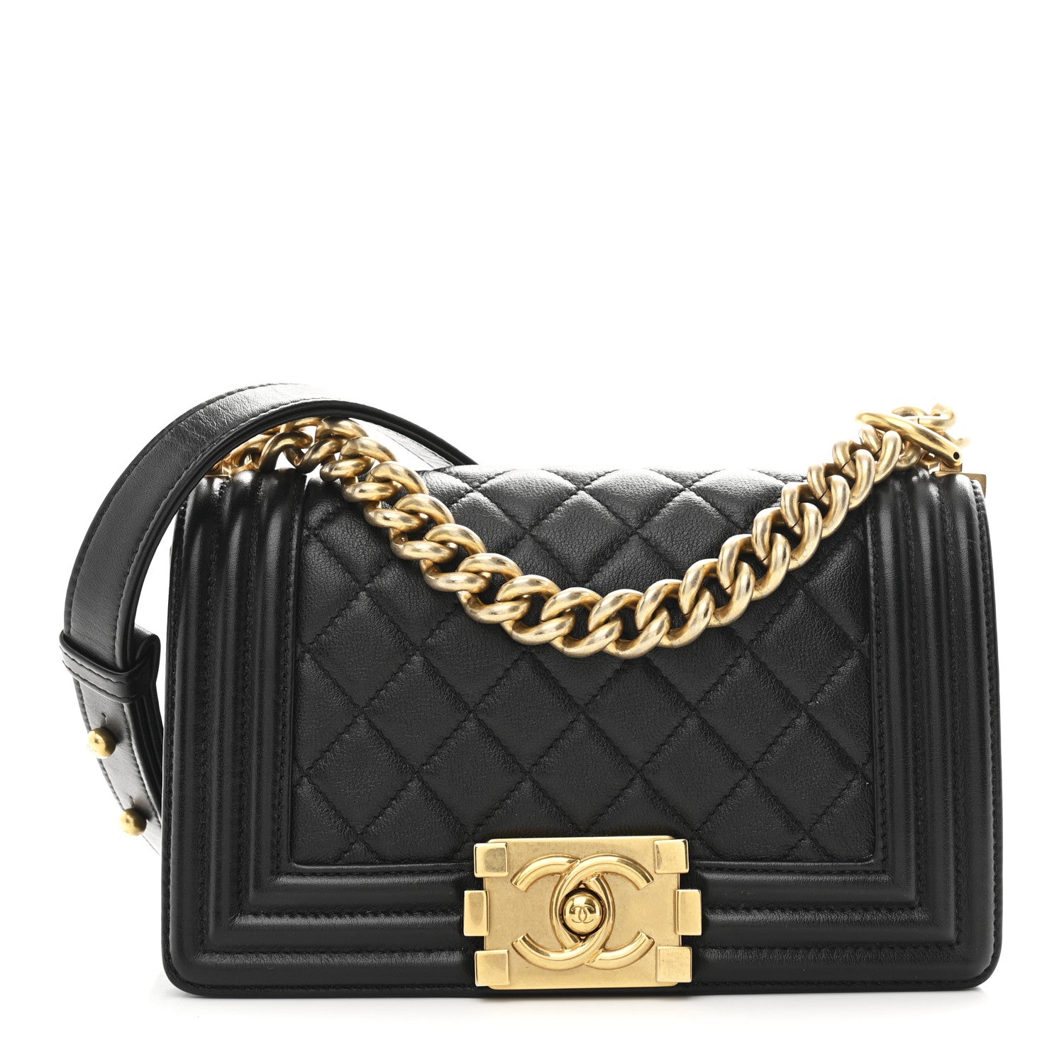 Chanel Calfskin Quilted Small Boy Flap Black 1 of 10