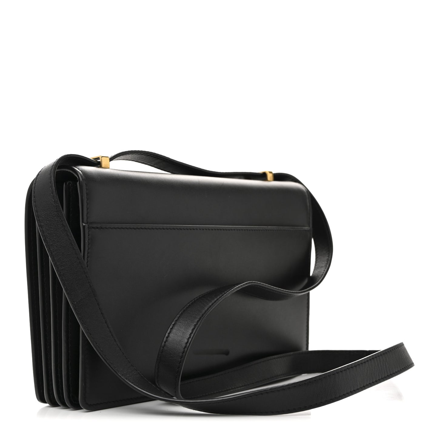 Smooth Calfskin Shoulder Bag Black