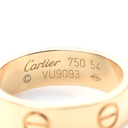 Cartier 18K Yellow Gold 5.5mm LOVE Ring 54 6.75 4 of 6