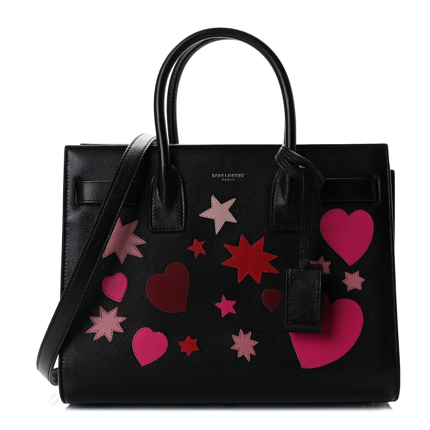 Calfskin Patchwork Baby Sac De Jour Black