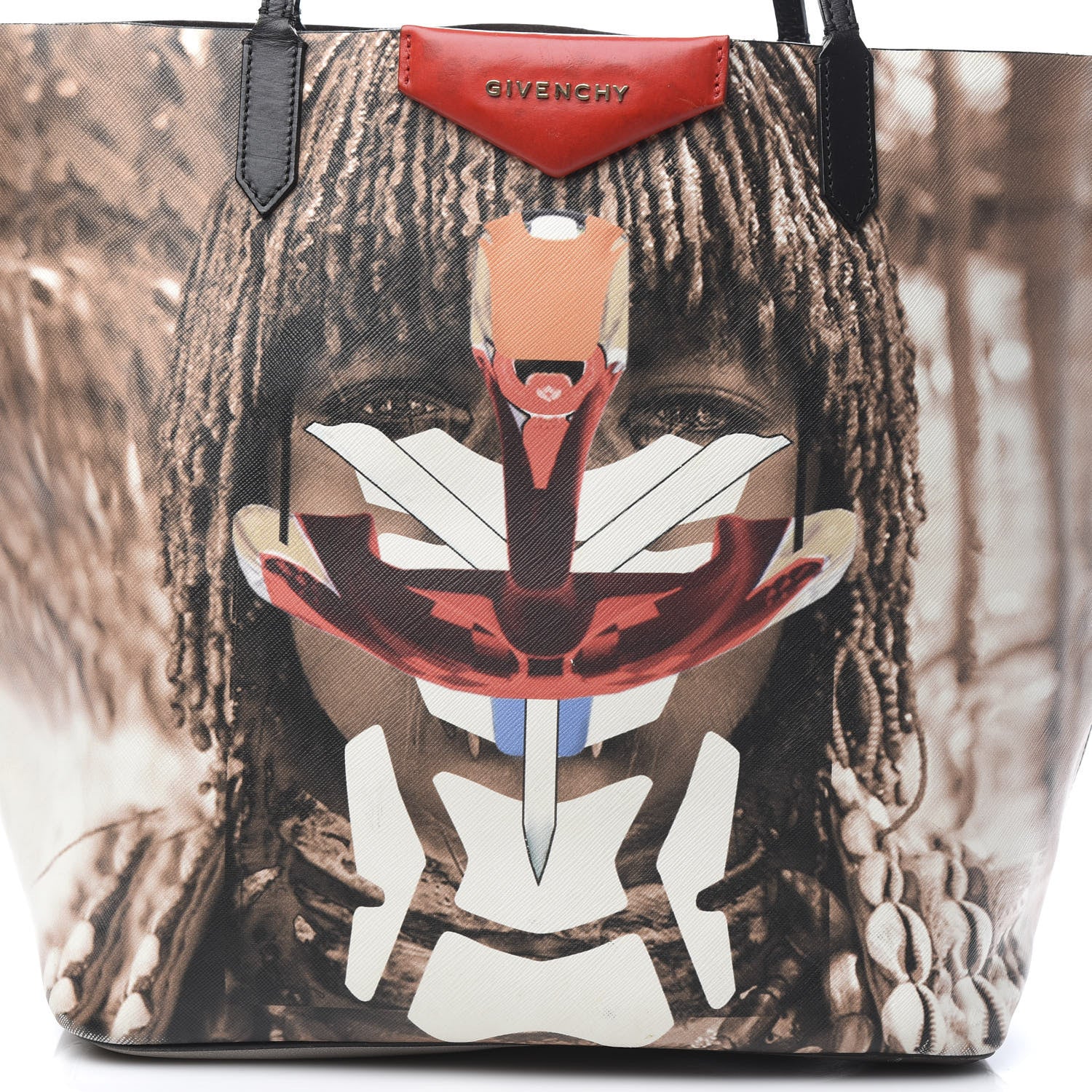 Givenchy Textured Coated Canvas Medium Girl Print Large Antigona Tote Multicolor 13 of 13