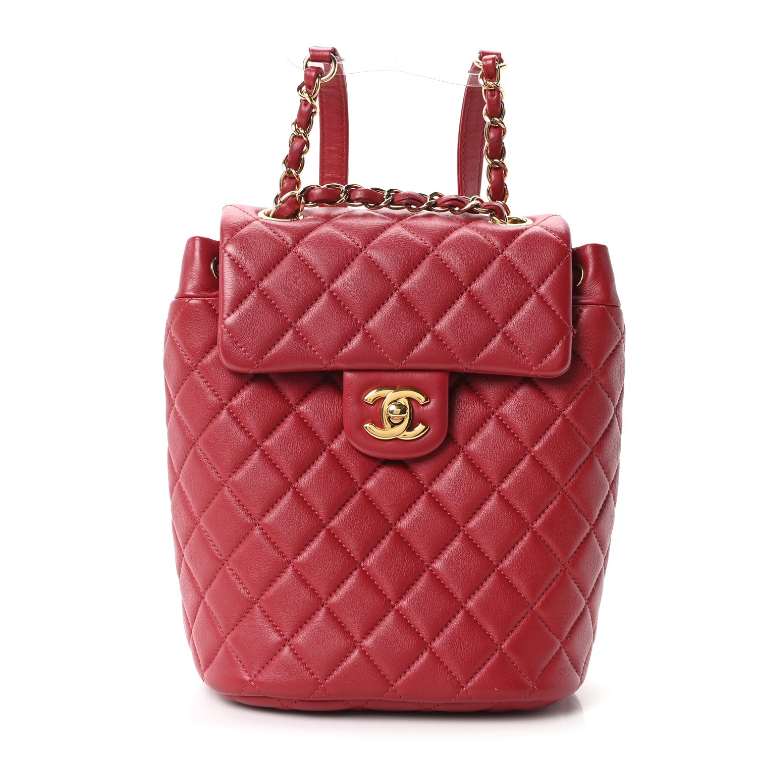 Chanel Lambskin Quilted Mini Urban Spirit Backpack Red 1 of 10