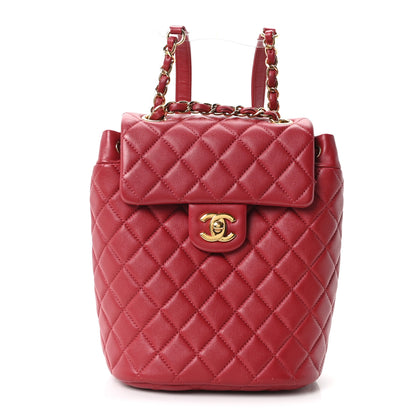Chanel Lambskin Quilted Mini Urban Spirit Backpack Red 1 of 10