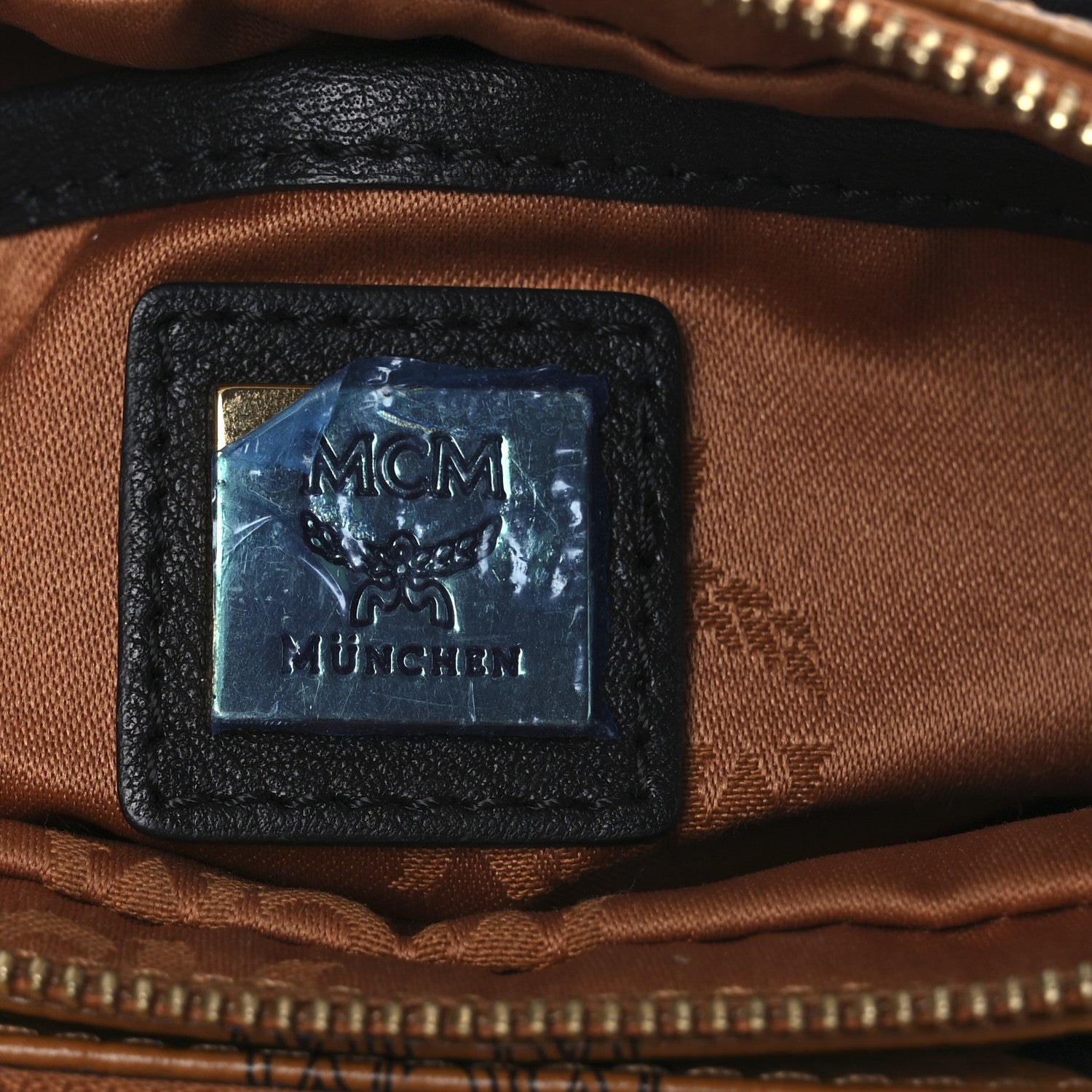 MCM Visetos Mini Camera Crossbody Bag Cognac 1745018 – FASHIONPHILE