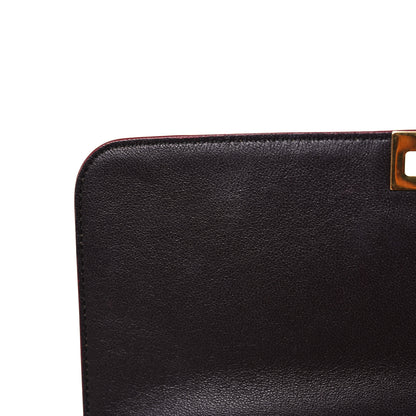 Celine Smooth Calfskin Suede Small Tri-Color Trapeze Red 9 of 12