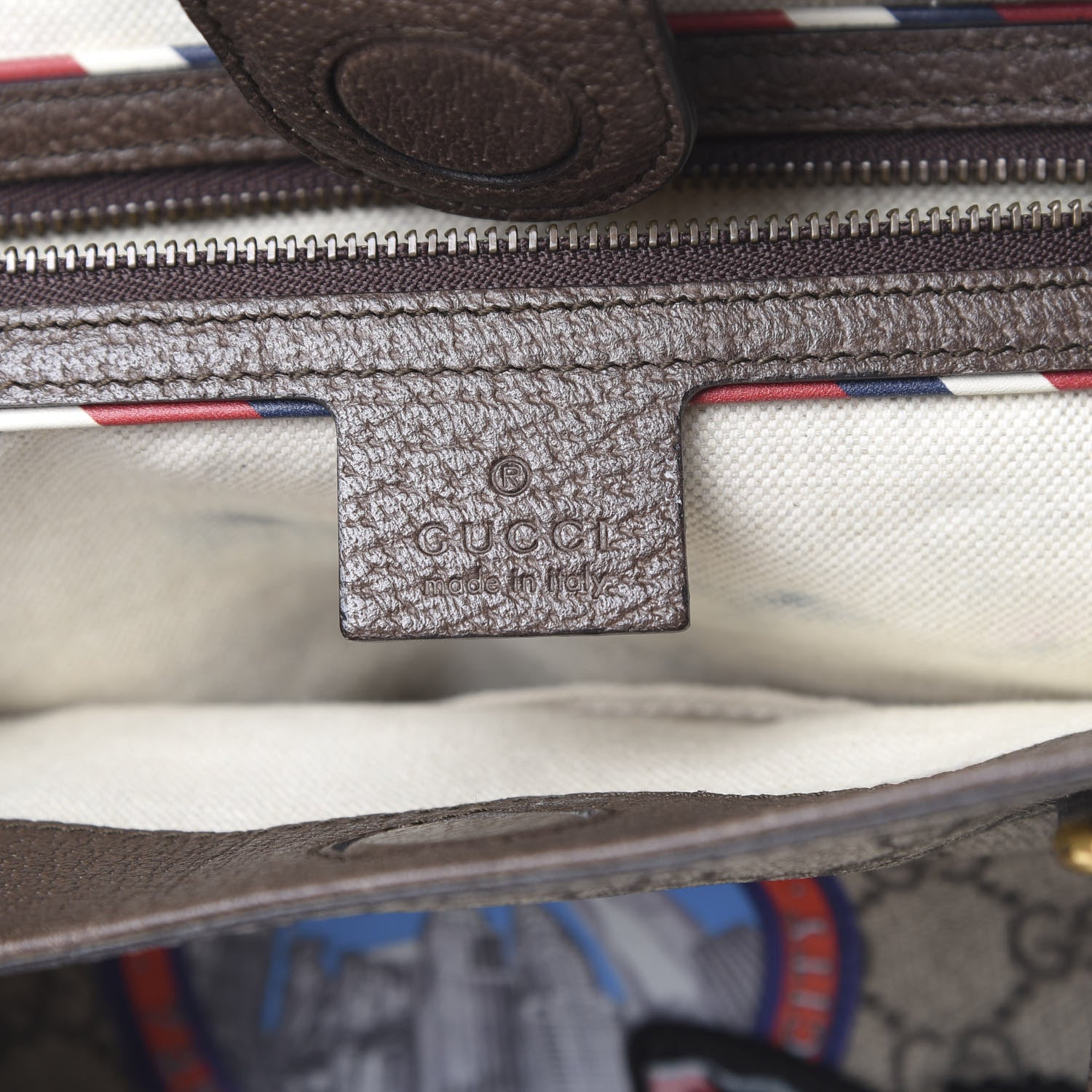 Gucci Soft GG Supreme Monogram Courrier Medium Crossbody Tote Beige New Acero 5 of 11